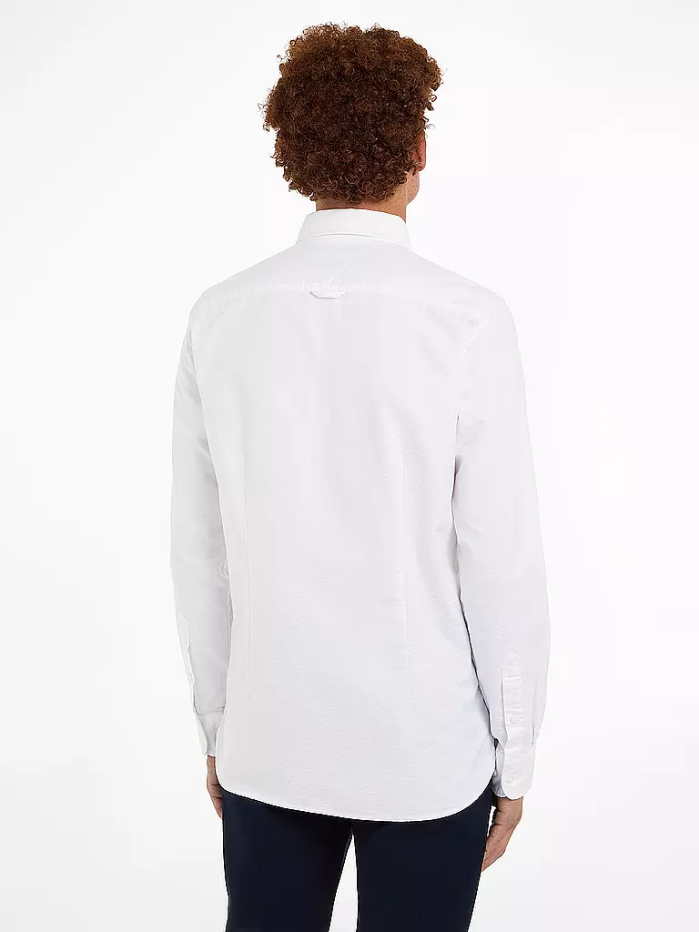 TOMMY HILFIGER Hemd Slim Fit weiss