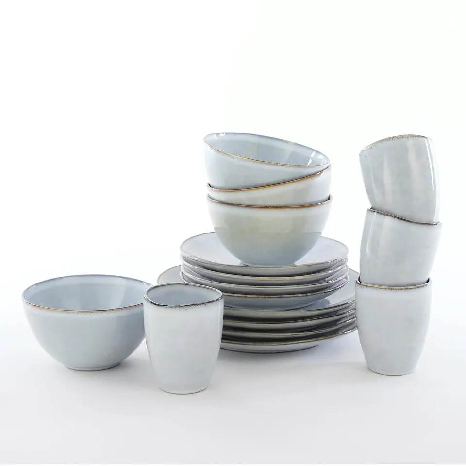 Mica Decorations Tabo Serviesset 4 persoons Keramiek Grijs