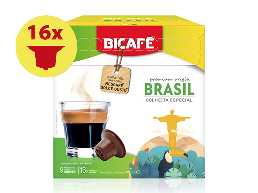 CAFÉ C/ CAFEINA SIST DG BICAFÉ BRASIL 16 UN.