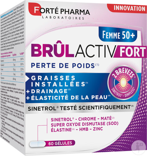 Forté Pharma Brûlactiv Fort Perte De Poids Femme 50+ Ans 60 Gélules