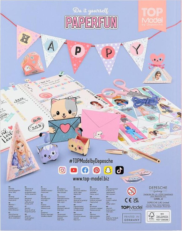 Top Model - Diy Paper Fun Bog Cutie Star - Depesche - Bog