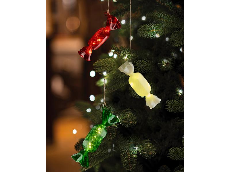 Sirius Weihnachtskugel Bonbon Hannah, 12 cm, Grün Weihnachtsbonbon aus Glas