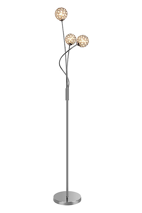Lampadaire Mantus GoodHome G9 argent brillant