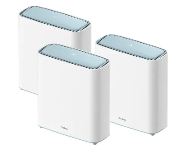 D-Link EAGLE PRO AI M32-3 - Wi-Fi-system - (3 routere) - op til 740 kvm - mesh 1GbE - Wi-Fi 6 - Dual Band