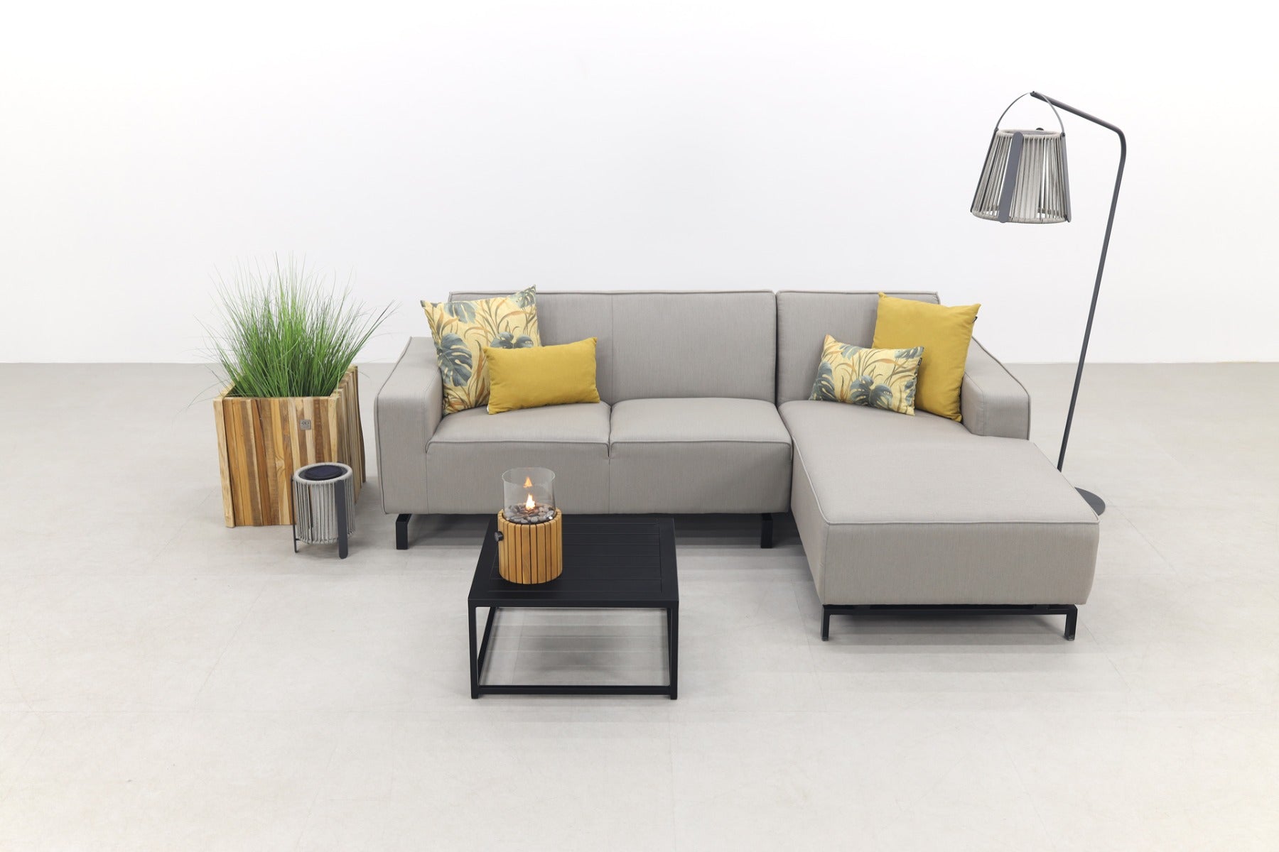 Boavista|Toronto loungeset - Nature Grey - 3-delig - Links