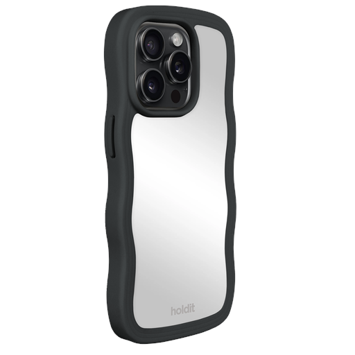 holdit Iphone 15 Pro Max Cover, Black/Mirror