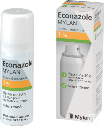 Mylan Sas Econazole 1% Nitrate D'Éconazole Solution Application Cutanée Spray 30g