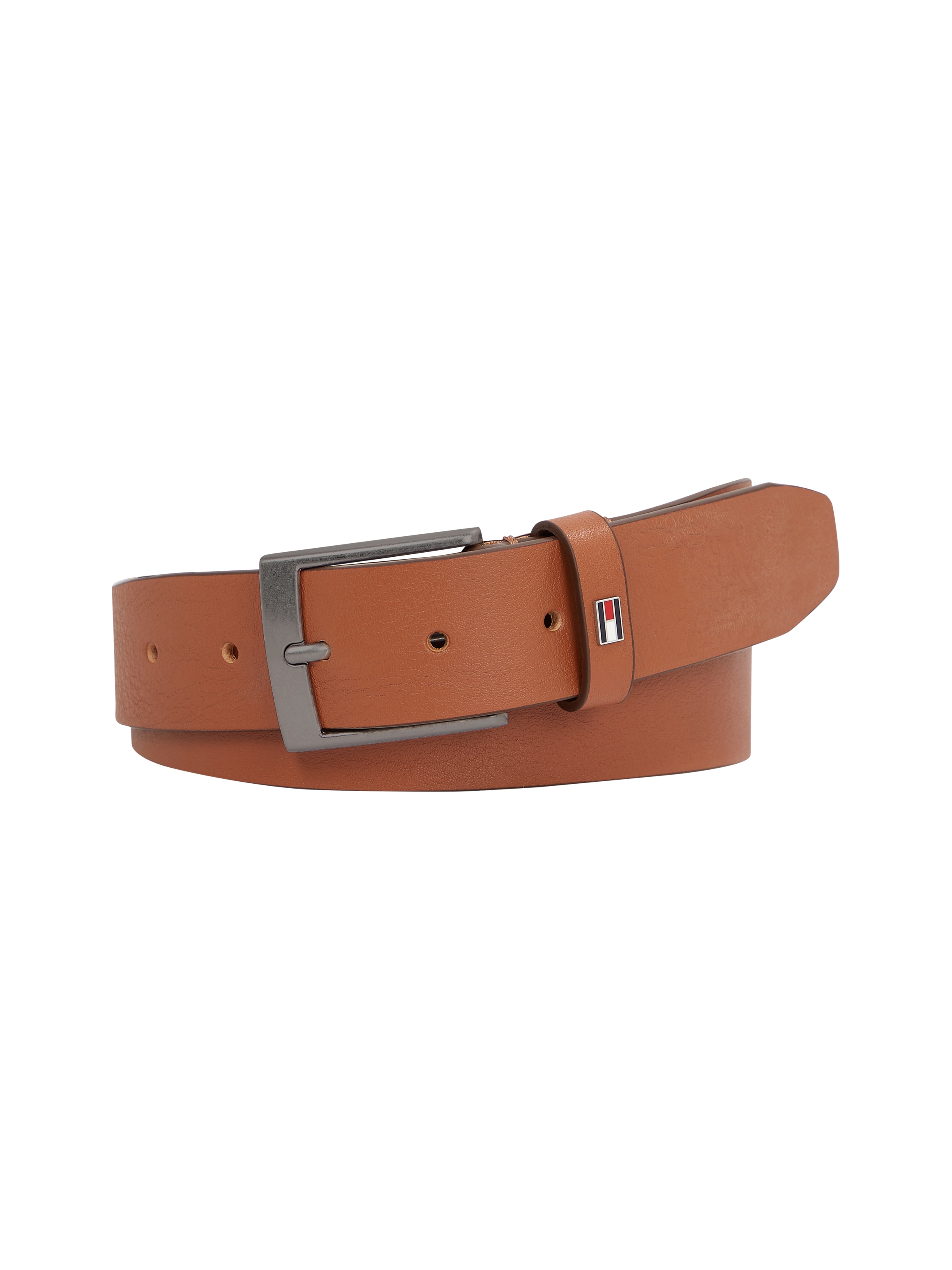 Tommy Hilfiger Ledergürtel »Adan New Leather 3,5cm breit«, mit Logoprägung