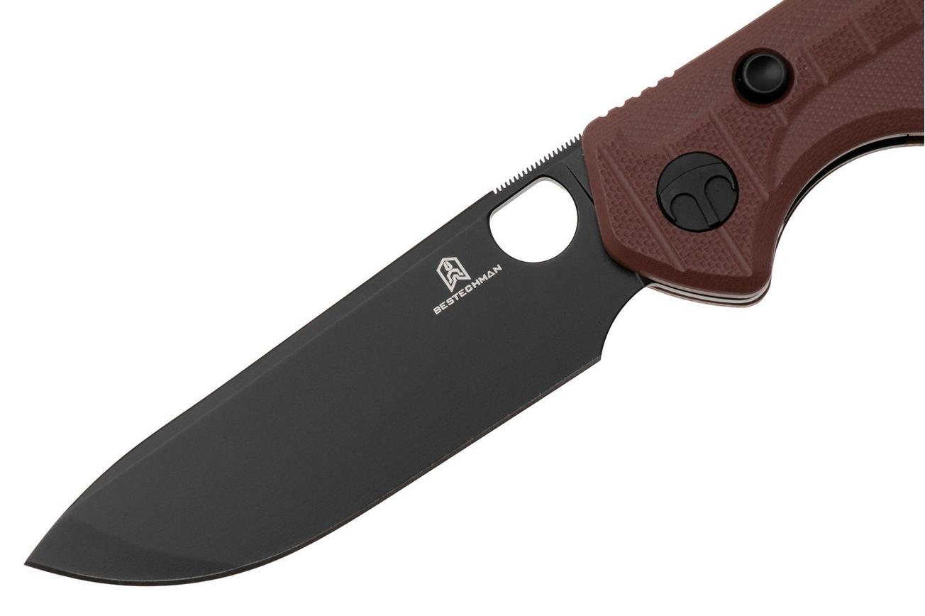 Bestechman Angry Owl BMK12D-2 PVD D2, Brown G10, zakmes