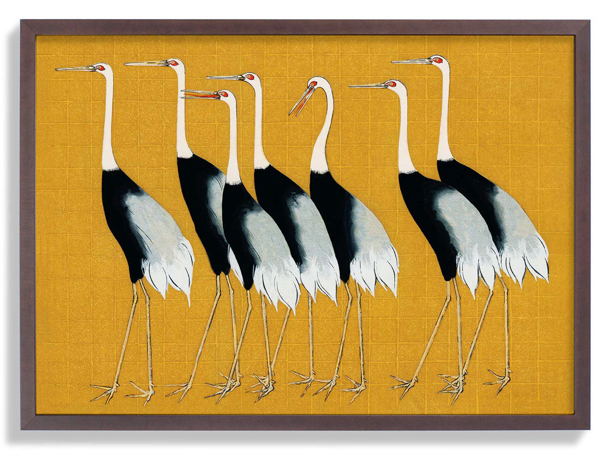 7 Vögel Japanisch von Korin