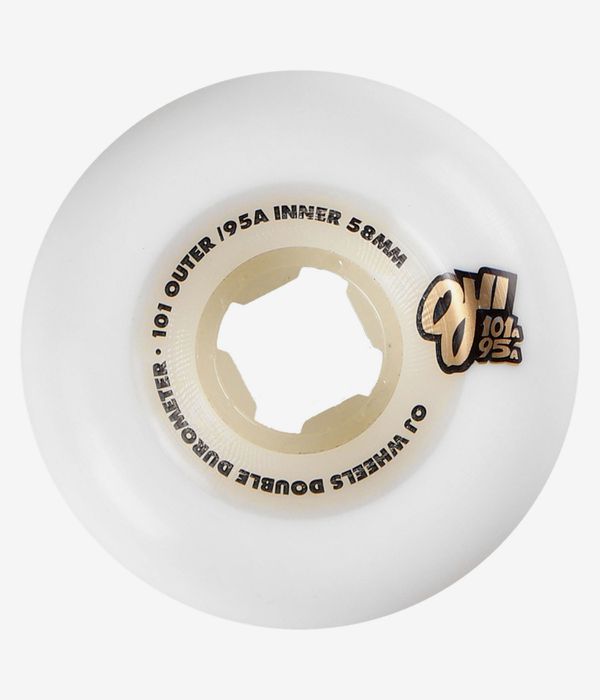 OJ Double Duro Rollen (white) 58 mm 101A 4er Pack