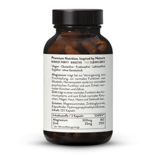 Sunday Natural Products  Magnesium & ZinkZma Kapseln
