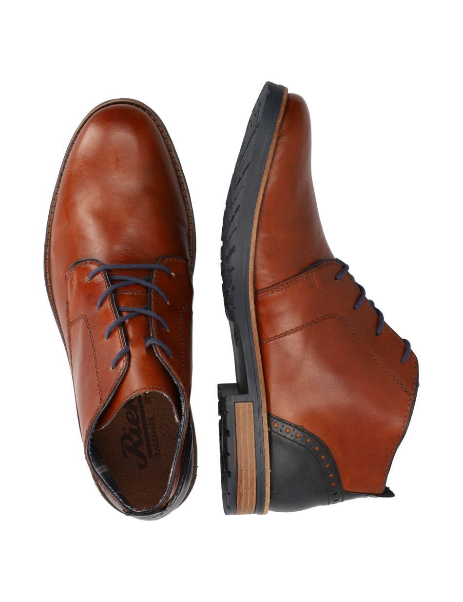Lederkombination Boot