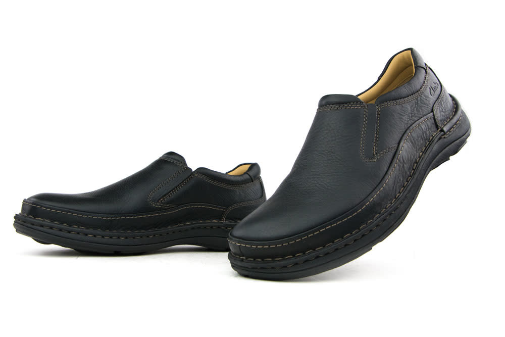 Clarks Instappers Nature Easy Zwart