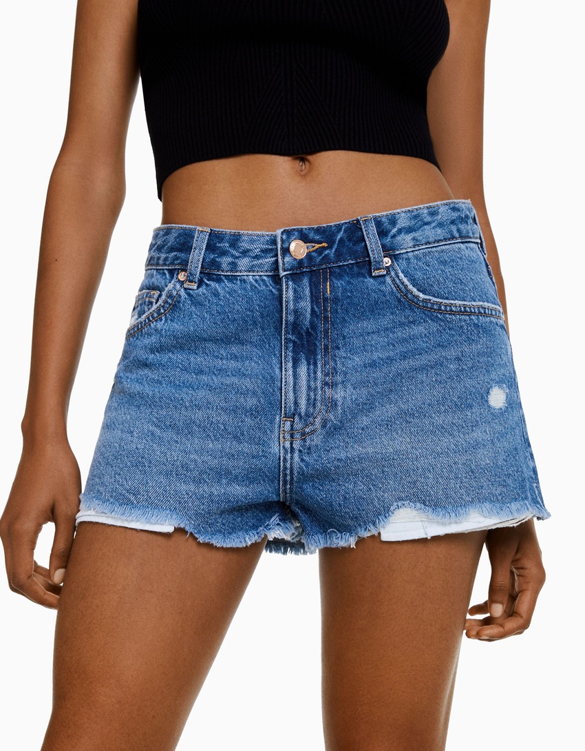 shorts jeans vintage rasgados