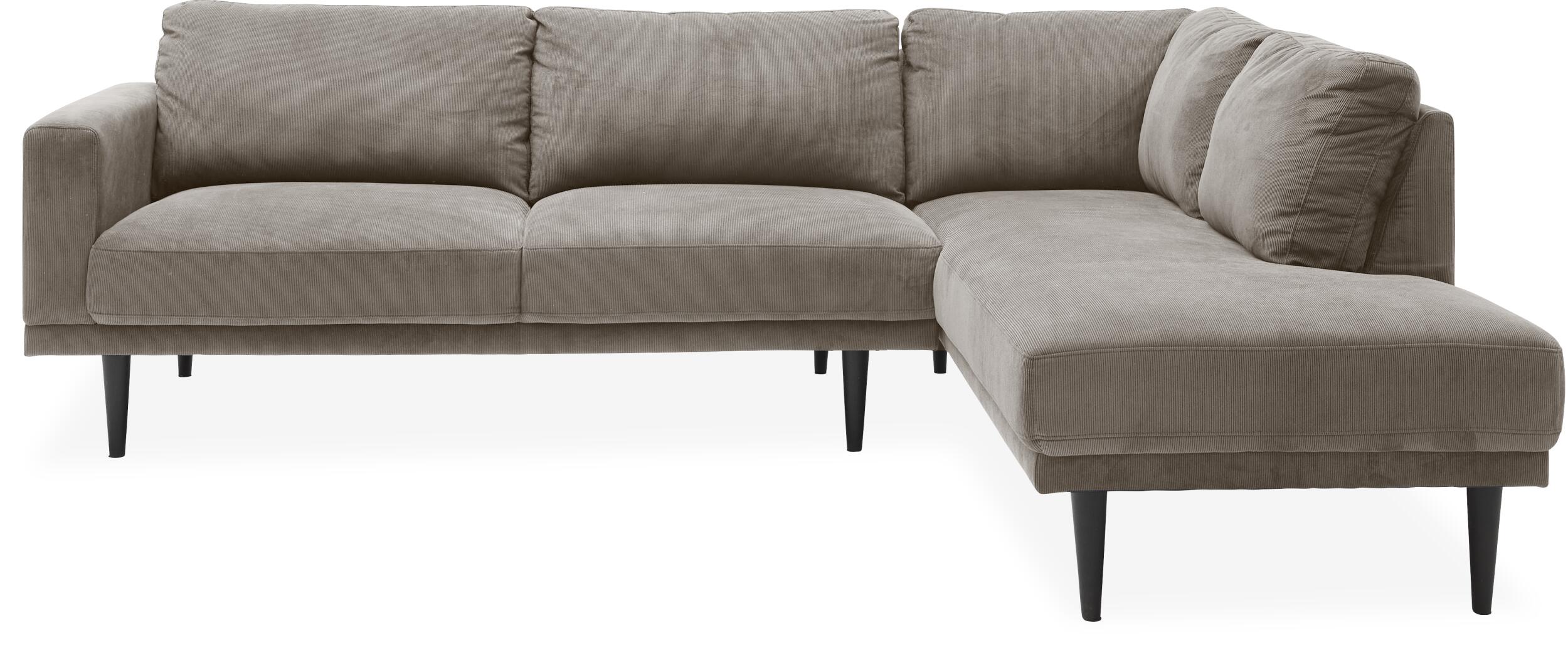 Mexico højrevendt sofa med pufafslutning