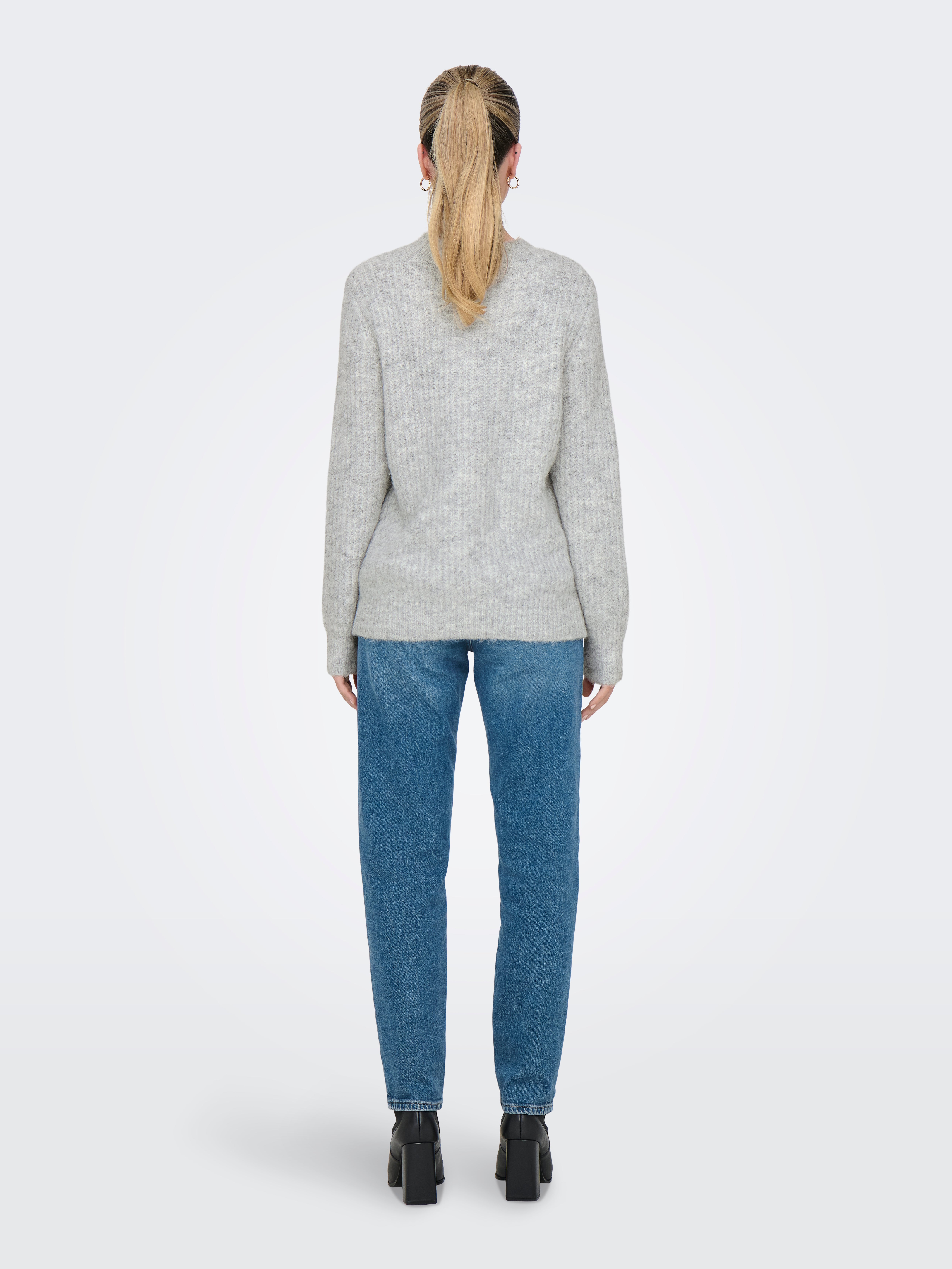 ONLMAGGIE Strickpullover Light Grey Melange