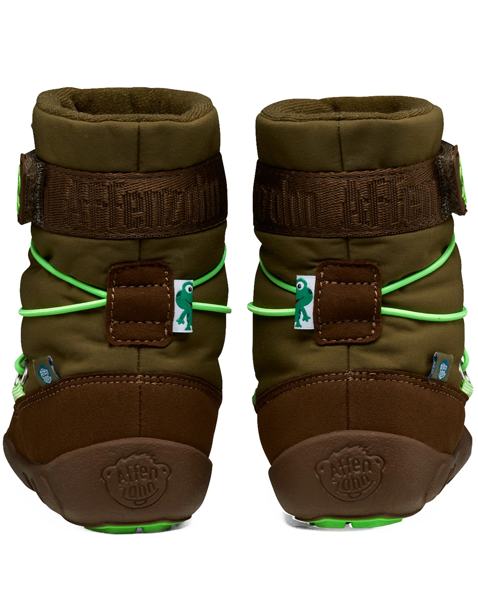 Schneeboots ECONYL SNOWY FROSCH gefüttert in grün