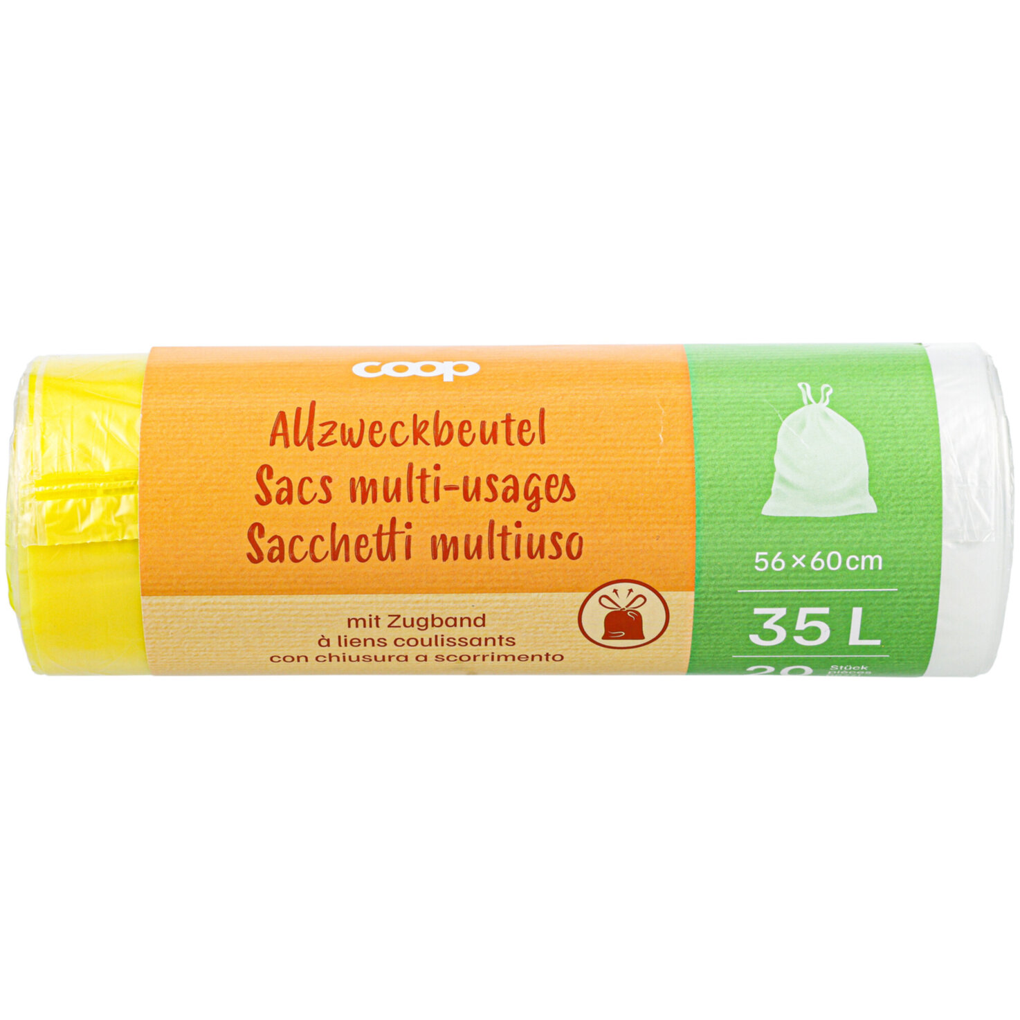 Allzweckbeutel mit Zugband 35L 20 Stück