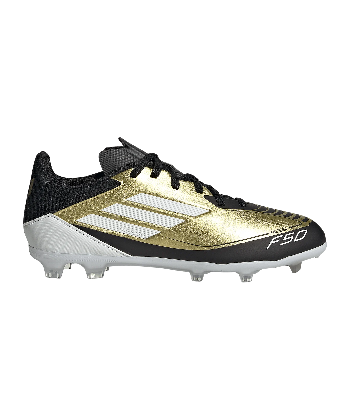 adidas F50 League FG/MG Messi Triunfo Dorado Kids Gold Weiss
