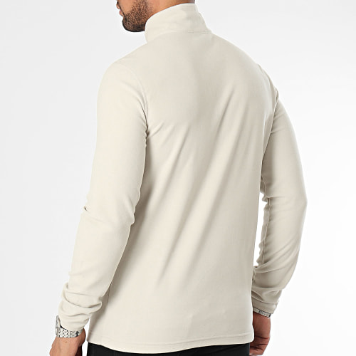 Sweat Col Zippé Polaire 216695 Beige