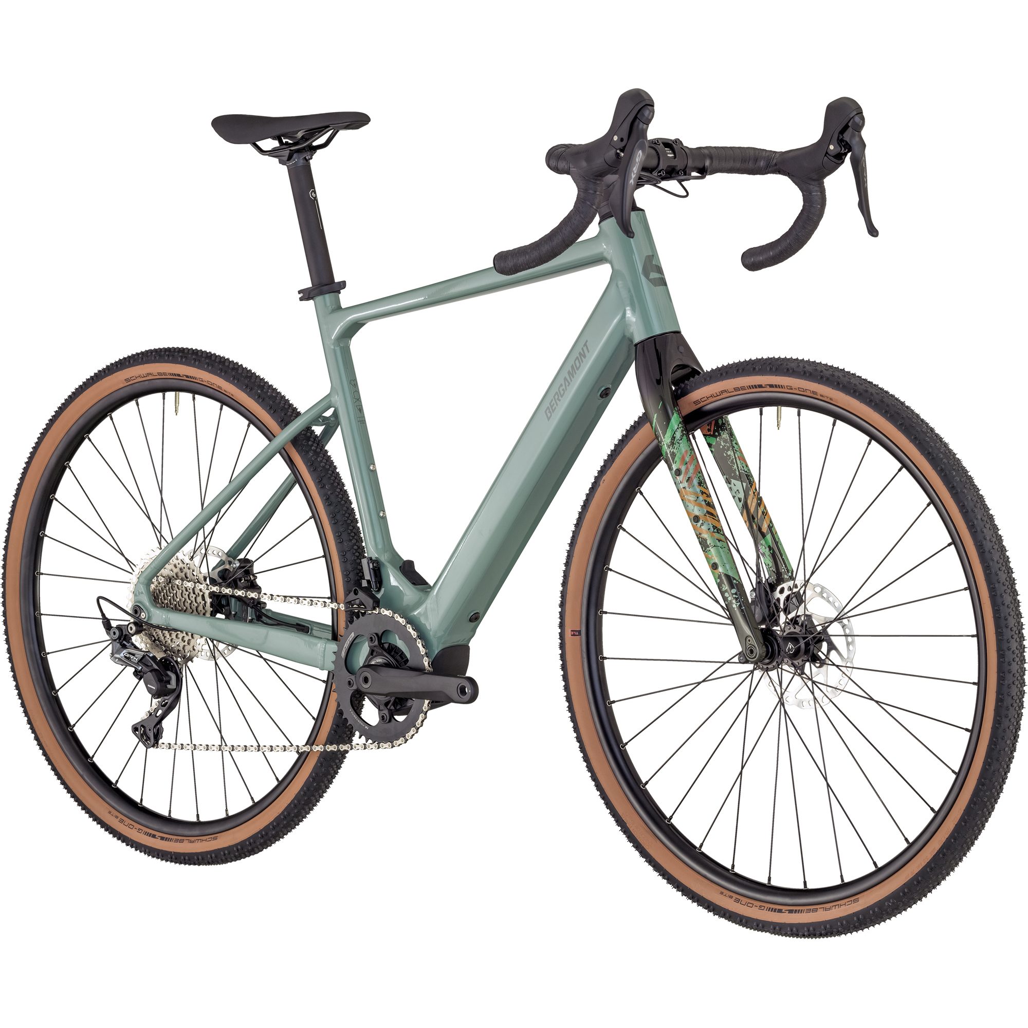 Bergamont E-Grandurance 7 E-Gravel Bike shiny rainy green