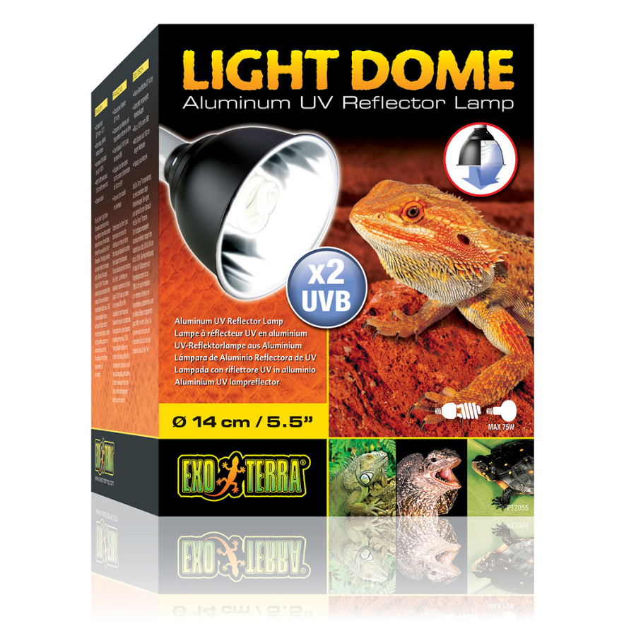 Suporte de lâmpada Exoterra Light Dome para répteis