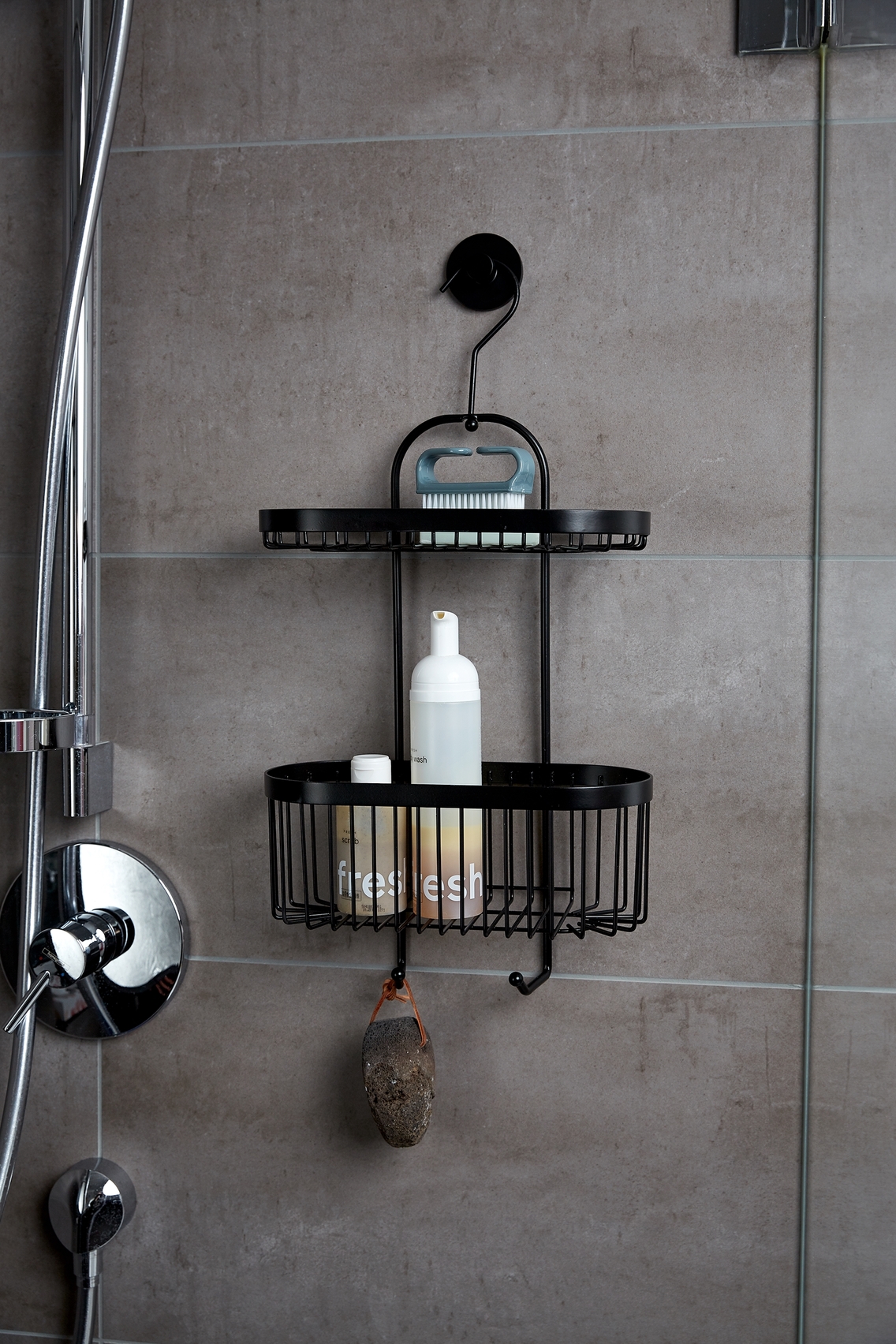 Wenko Classic Plus douche caddy 2-laags zwart