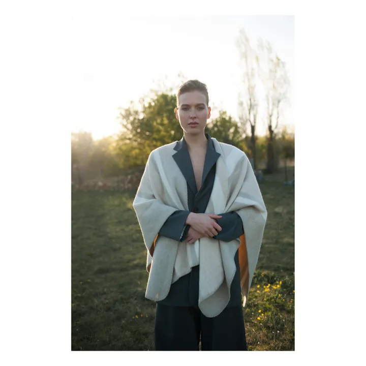 La Méricaine Cape Mothearl Laine Recyclée | Beige