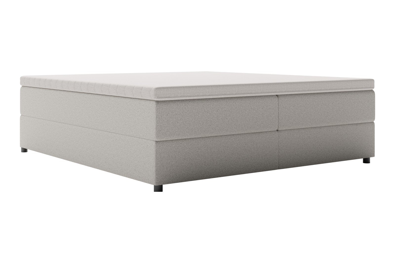 Premium 10 oppbevaringsseng 140x200 cm Magasinseng med oppbevaring, åpnes fra siden. I tekstil terranova 08 krem, med medium/fast fasthetsgrad og premium 10 overmadrass,sorte ben. Sengegavl selges separat.