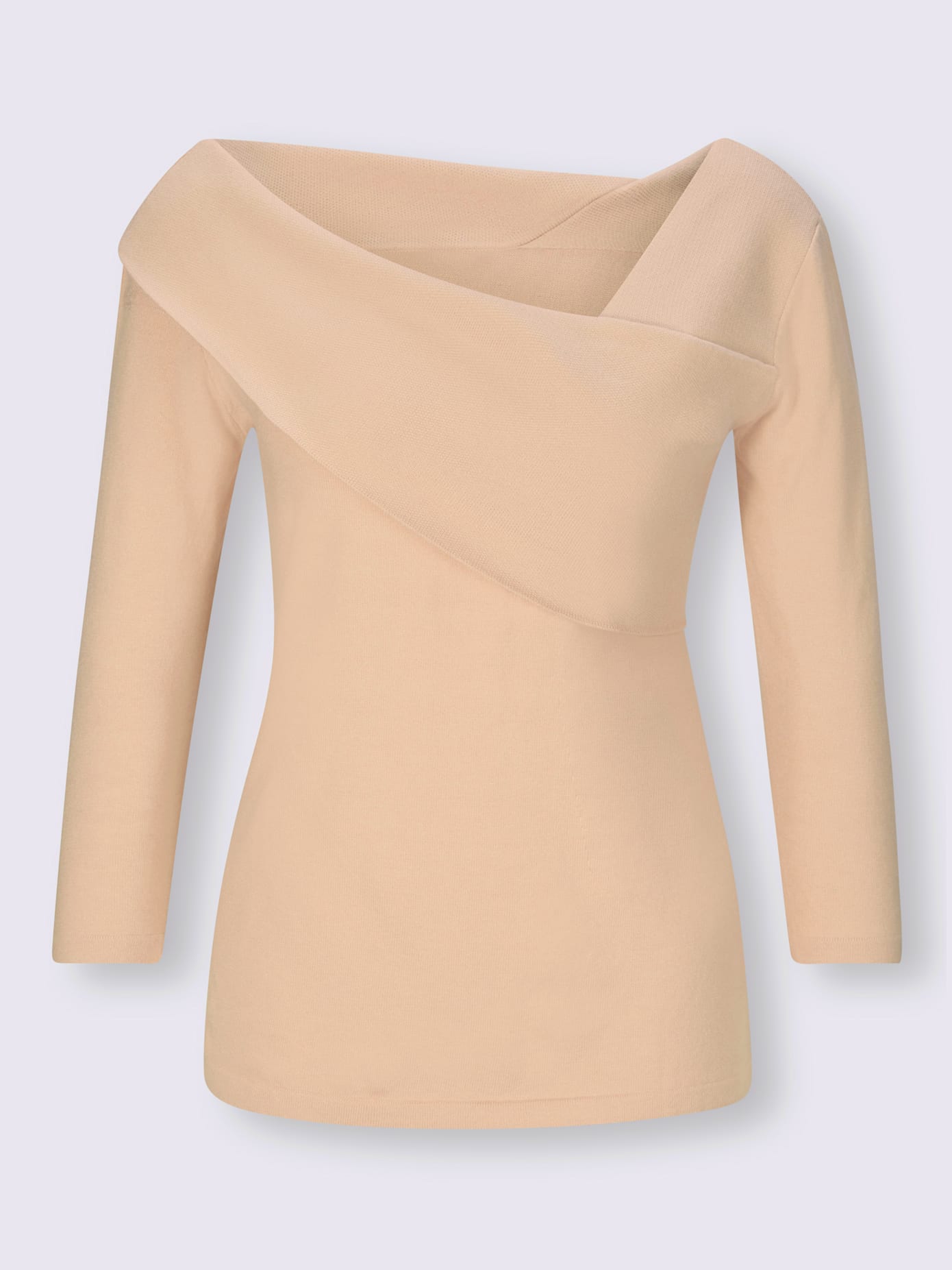 Pull encolure asymétrique