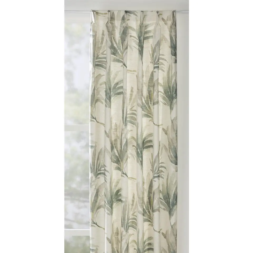 Gordijnstof Nakuru - groen/beige