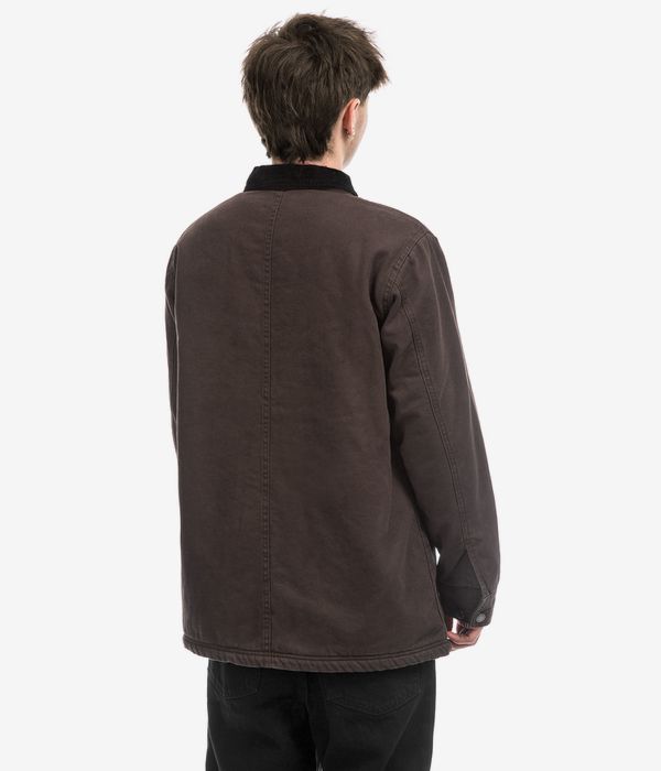 Dickies Duck High Pile Fleece Line Chore Jacke (dark brown)