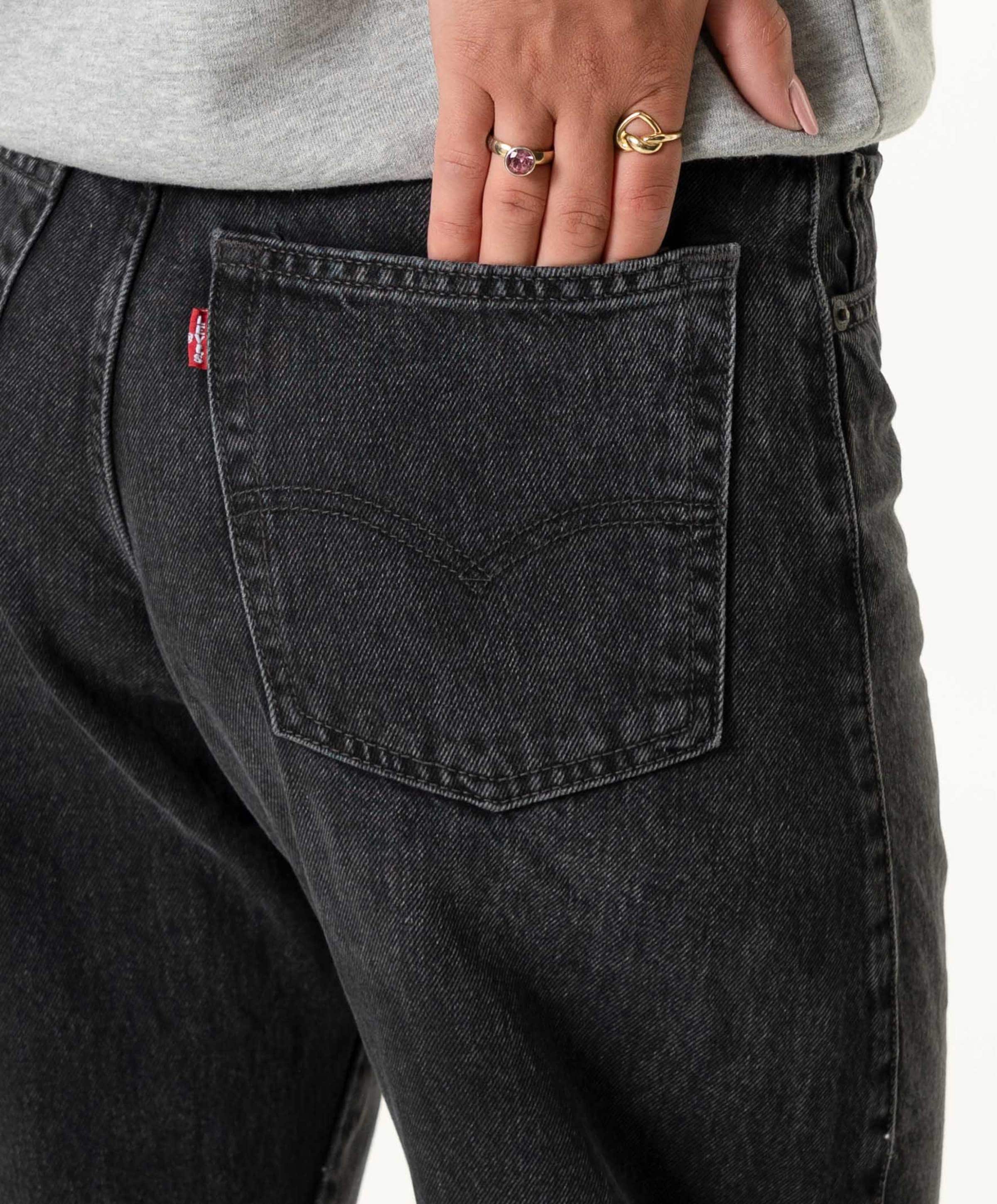 Levi's Baggy dad barrel dames jeans zwart