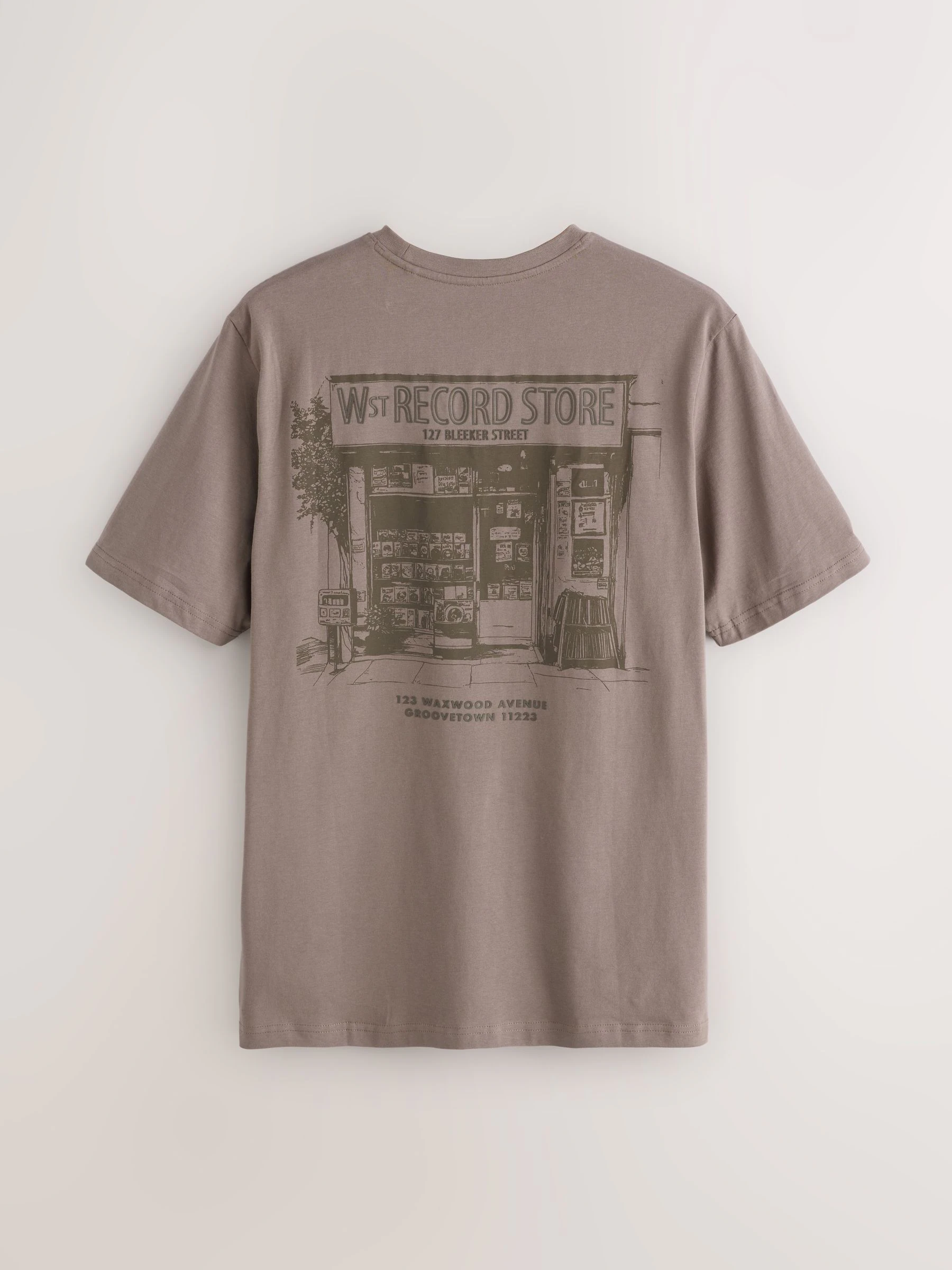 Zwart/Naturelkleurig/Groen - Normale Pasvorm - Set van 3 T-shirts met print