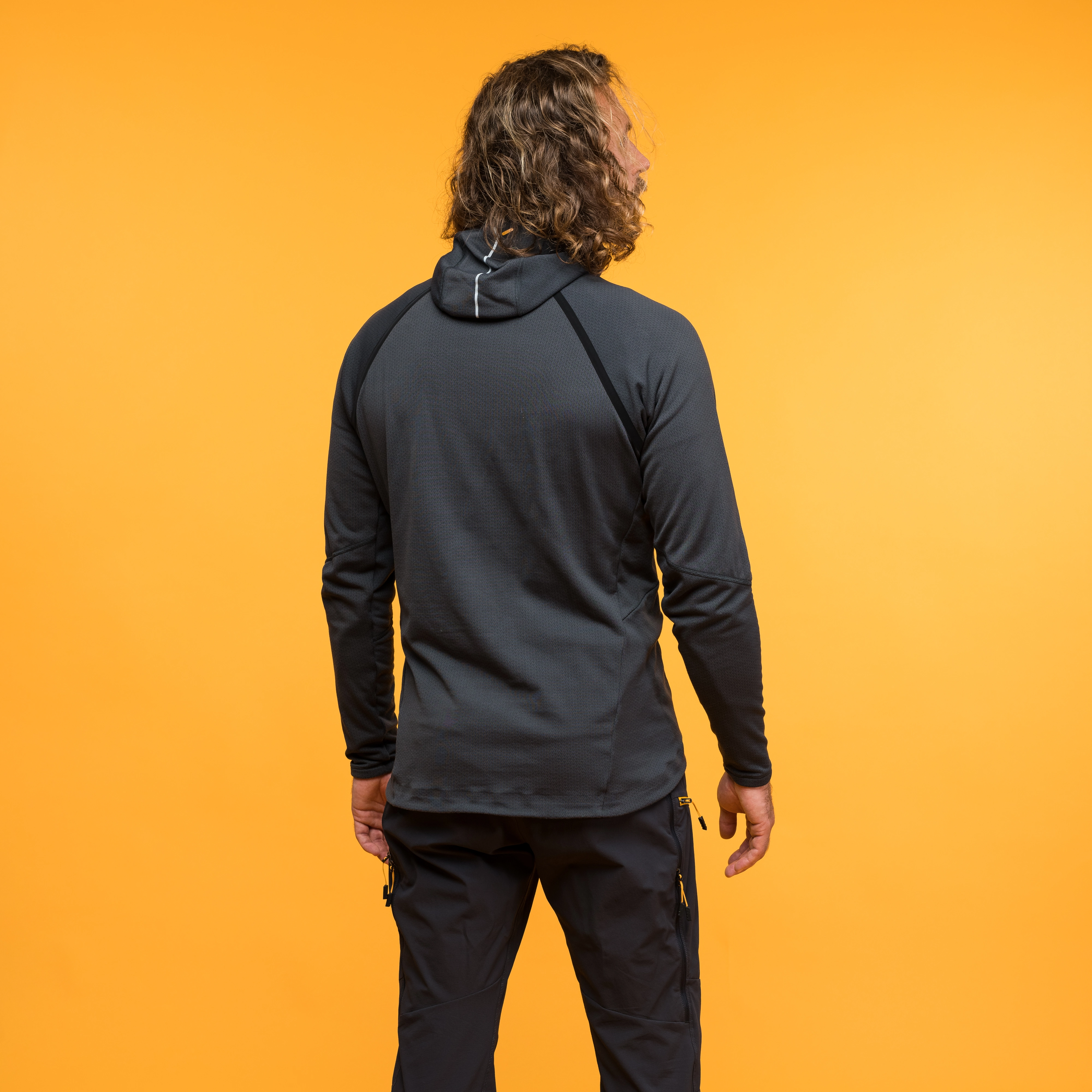 Y MountainLine Wooltech Midlayer Jacket Men Dark Shadow Grey