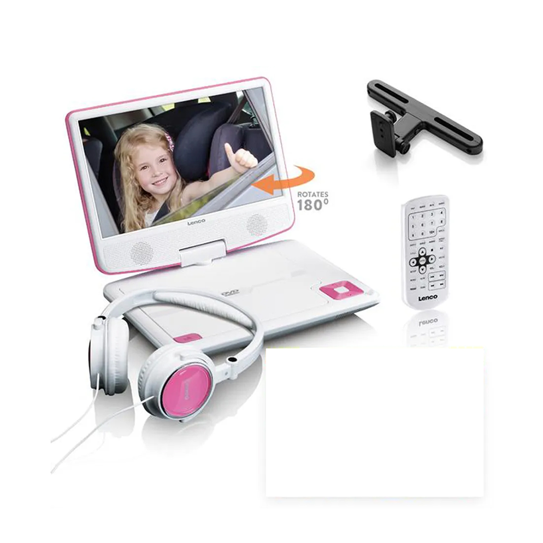 Lenco portabler DVD-Player DVP-920 pink 9