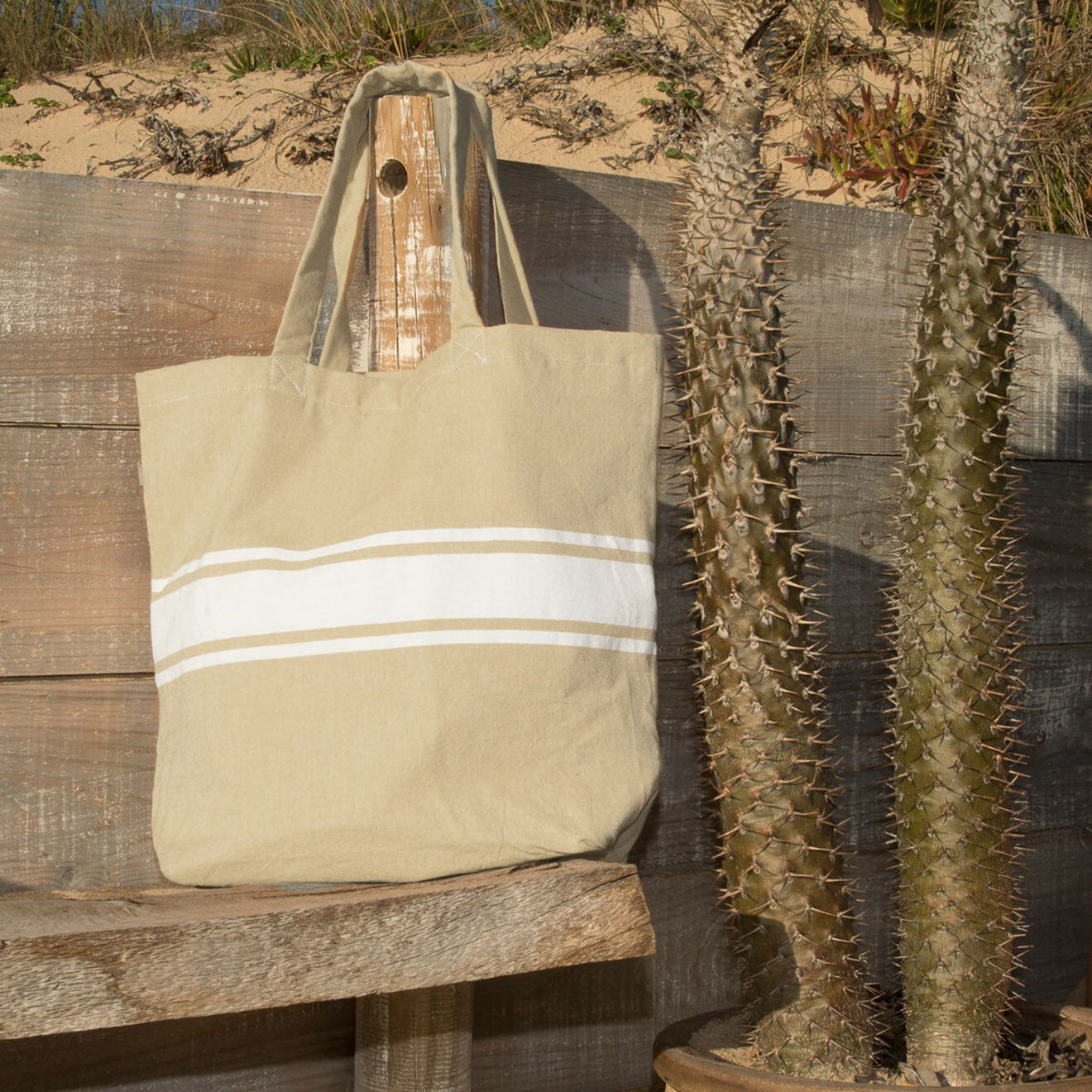 Febronie Sac St Tropez beige - 45x42 cm