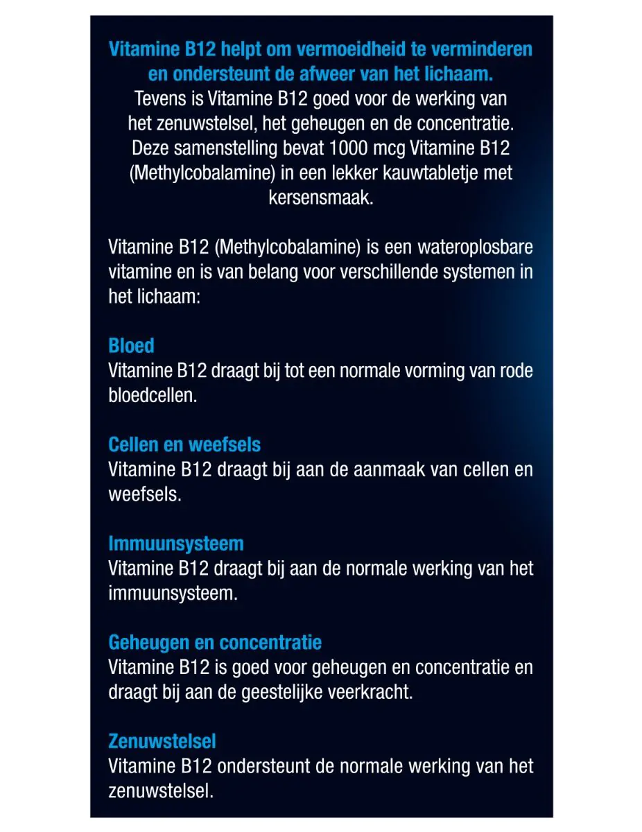 Vitamine B12 1000 mcg