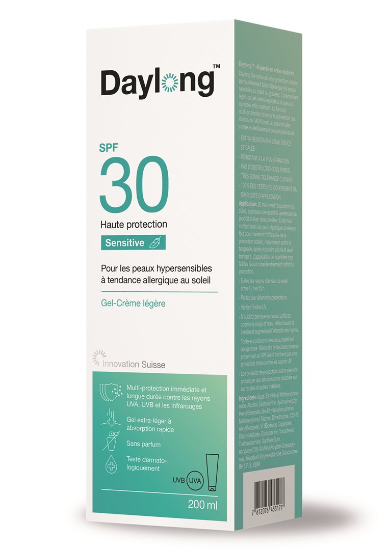 DAYLONG Sensitive Gel-Creme<br>200 ml, Tube, Gel Creme, SPF30