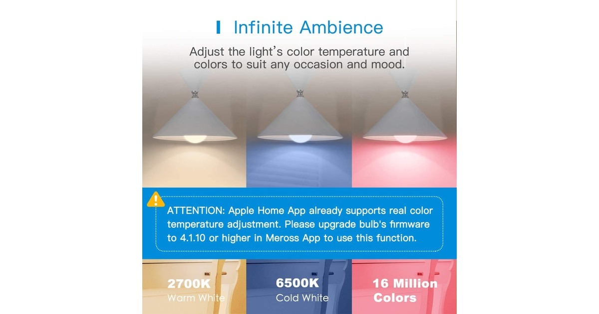 MEROSSMSL120 Smart Wi-Fi LED Bulb ledlamp