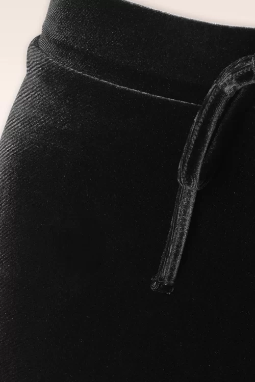 Vintage Chic for Topvintage Cozy fluwelen broek in zwart