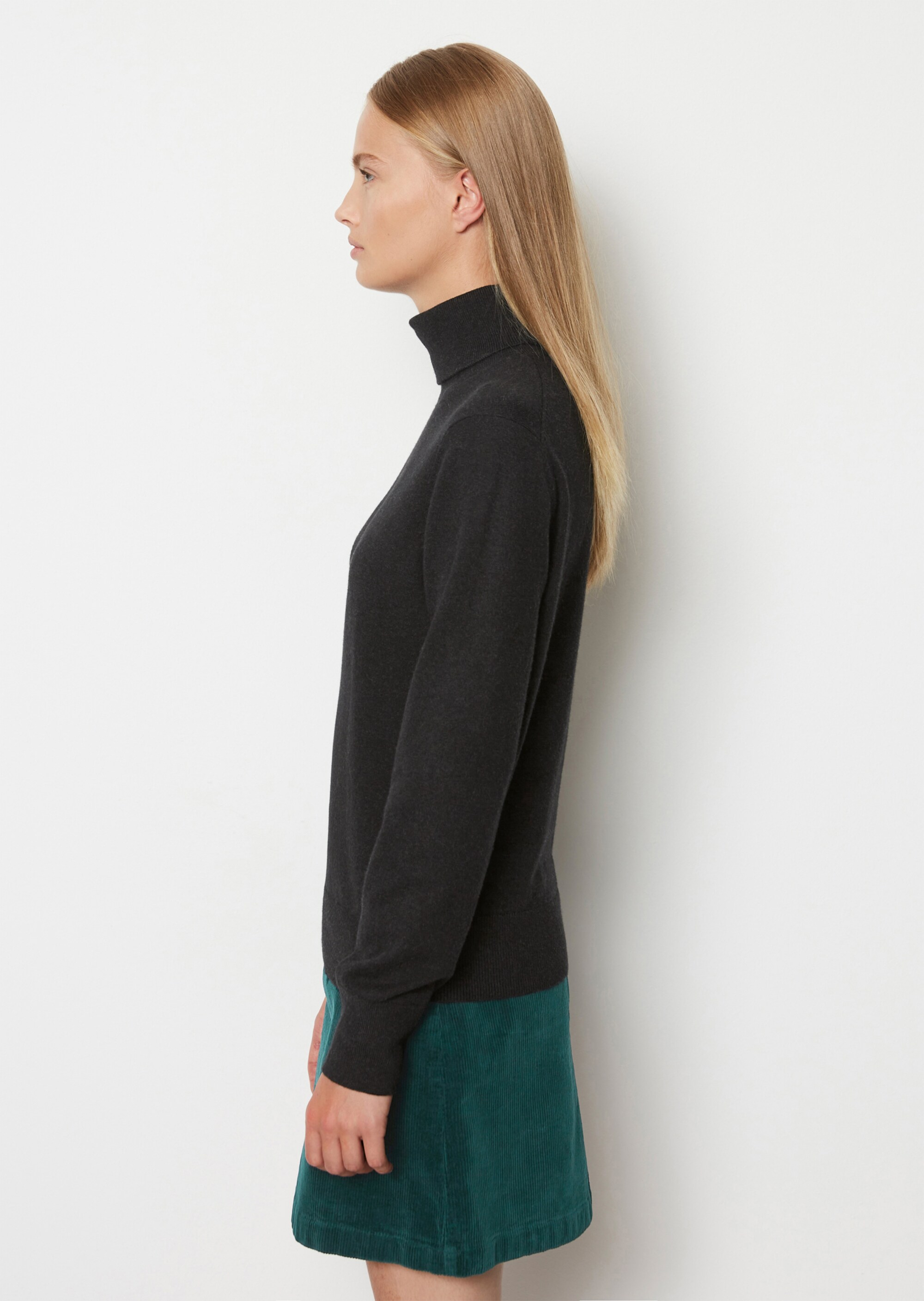 Rollkragenpullover regularaus Soft Cotton Stretch