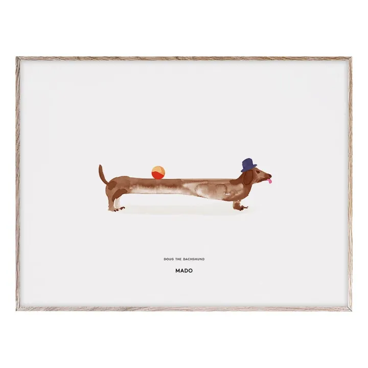 Mado Affiche Doug the Dachshund 40x30 cm