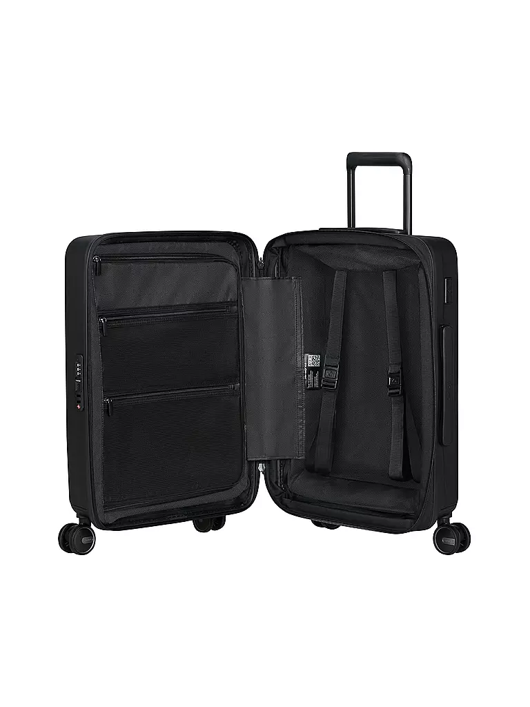 SAMSONITE Trolley RESTACKED SPINNER 55cm erweiterbar black schwarz