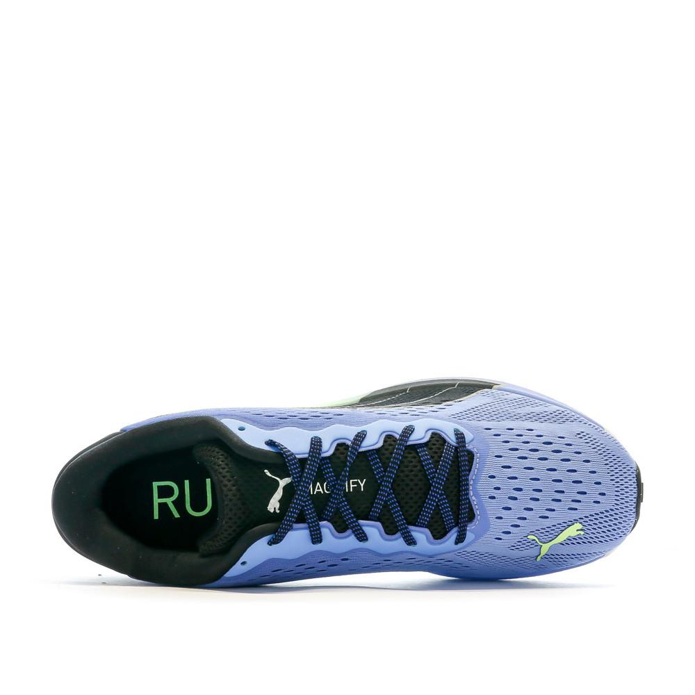 Puma Chaussures de Running Noir/Bleu Homme Puma Magnify Nitro Surge