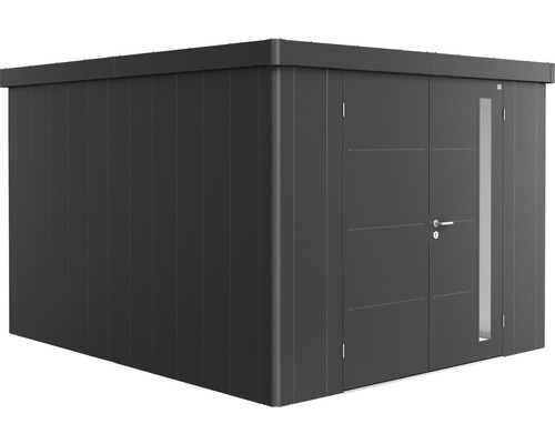 Biohort Neo 4C tuinhuis met dubbele deuren, 292 x 348 cm, donkergrijs metallic