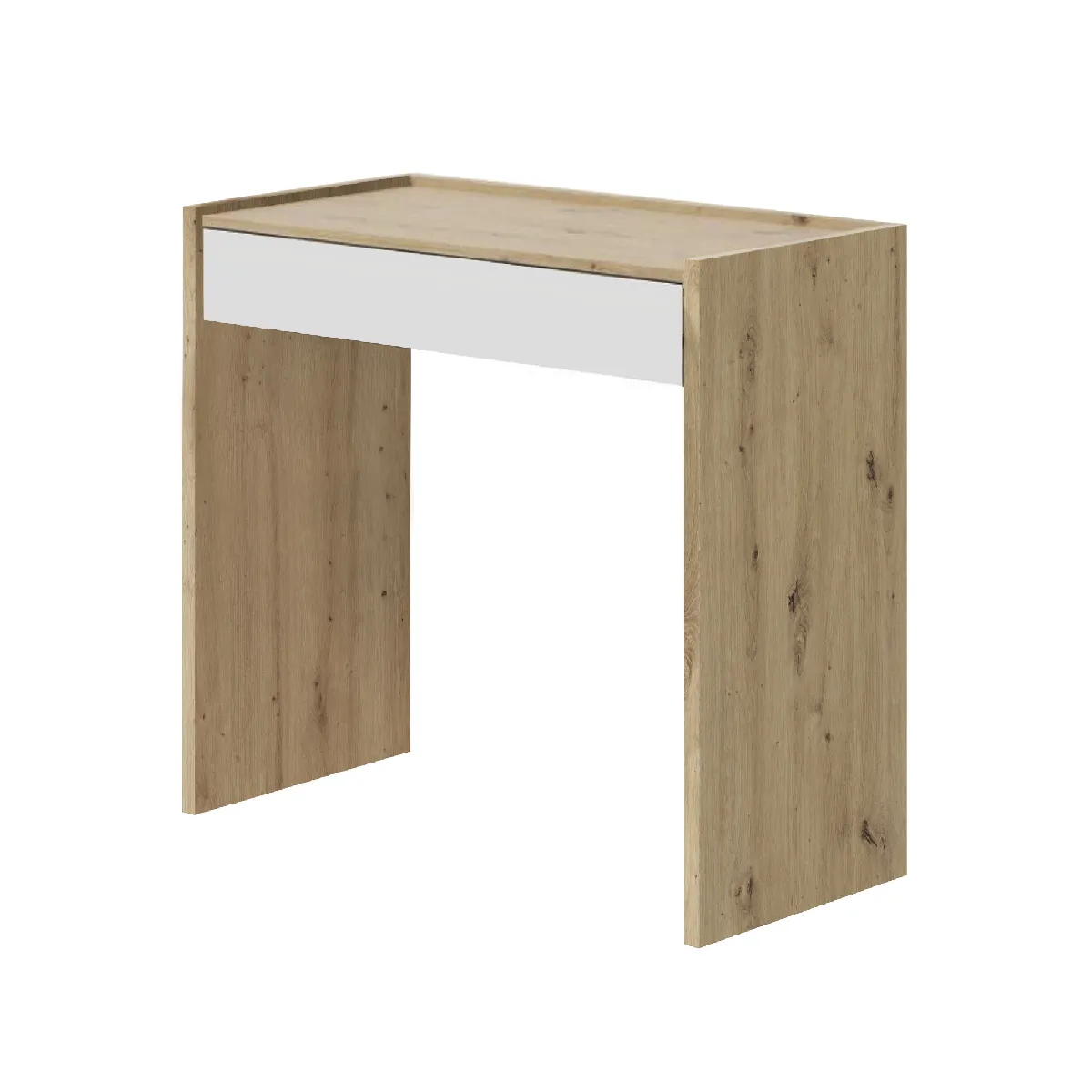 Alter Bureau avec tiroir - Chêne/Blanc