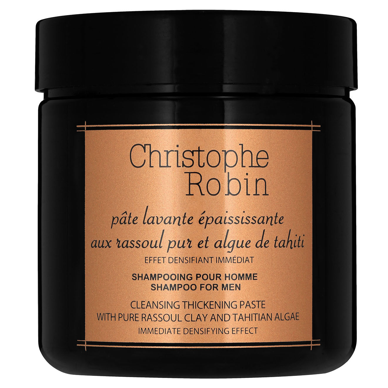 Christophe robin Pâte lavante épaississante aux Rassoul pur et Algue de Tahiti - 250 ml