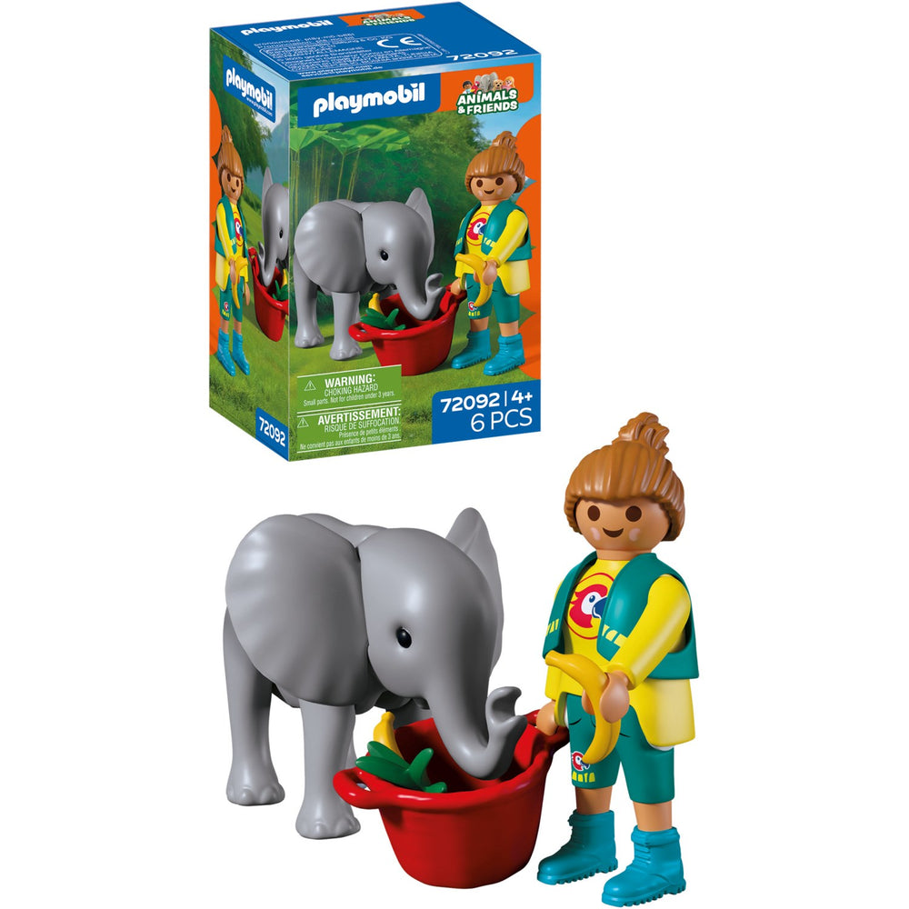 Køb Playmobil® Zoo: Baby Elephant And Zookeeper